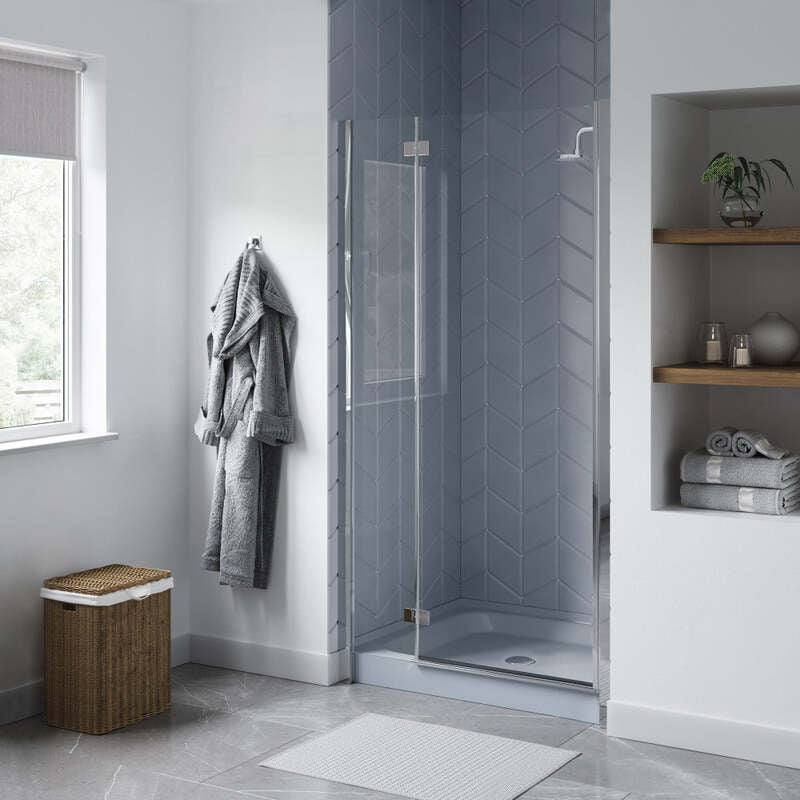 Swiss Madison Voltaire 36 x 36' Single-Threshold, Center Drain, Shower Base in Grey