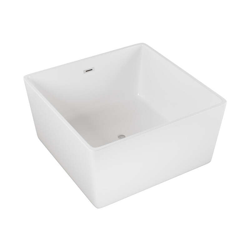 Swiss Madison Voltaire 47" Square Freestanding Bathtub