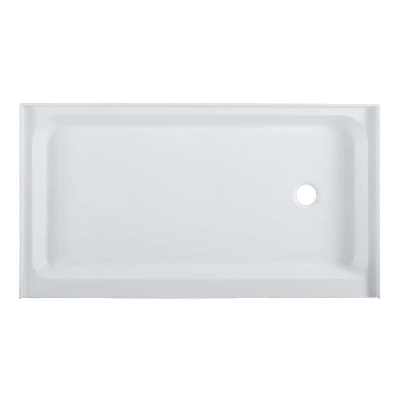 Swiss Madison Voltaire 60 x 36 Acrylic White Single-Threshold, Right-Hand Drain, Shower Base