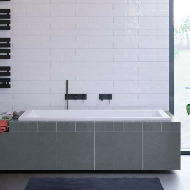 Swiss Madison Voltaire 54" x 30" Reversible Drain Drop-In Bathtub