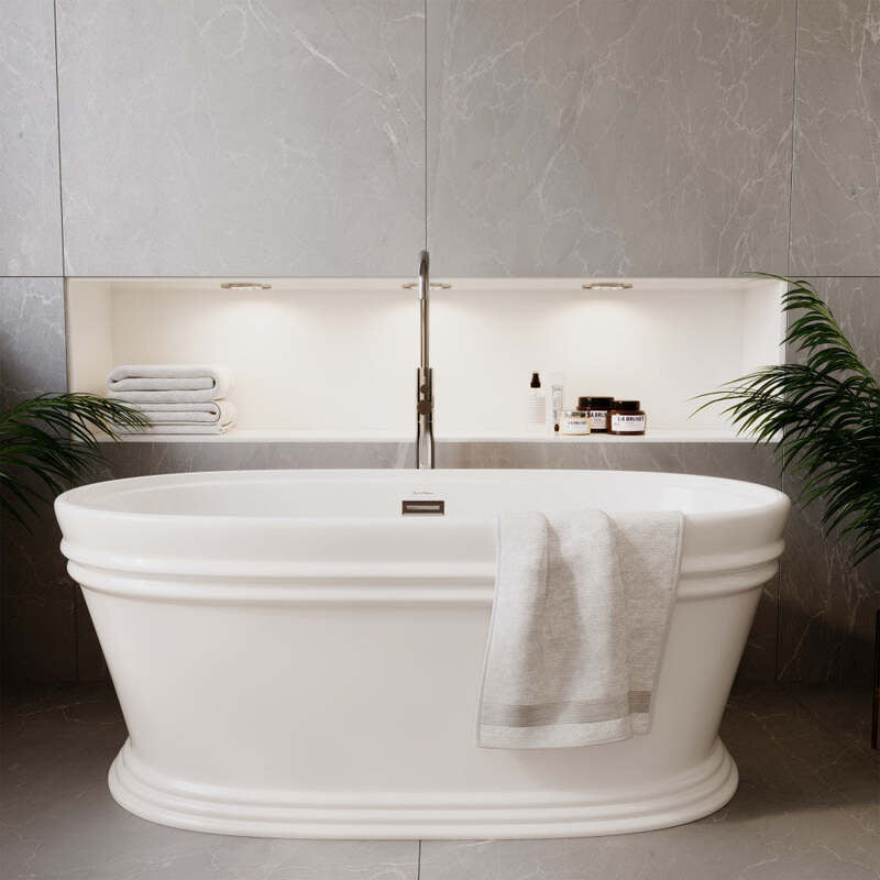 Swiss Madison Santorini 60" Freestanding Tub