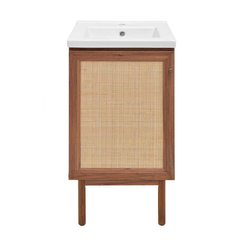 Swiss Madison Classé 18" Bathroom Vanity in Dark Walnut