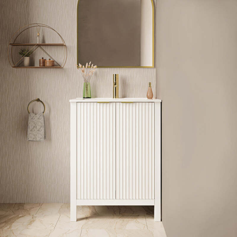 Swiss Madison Bastille 24" Bathroom Vanity in White