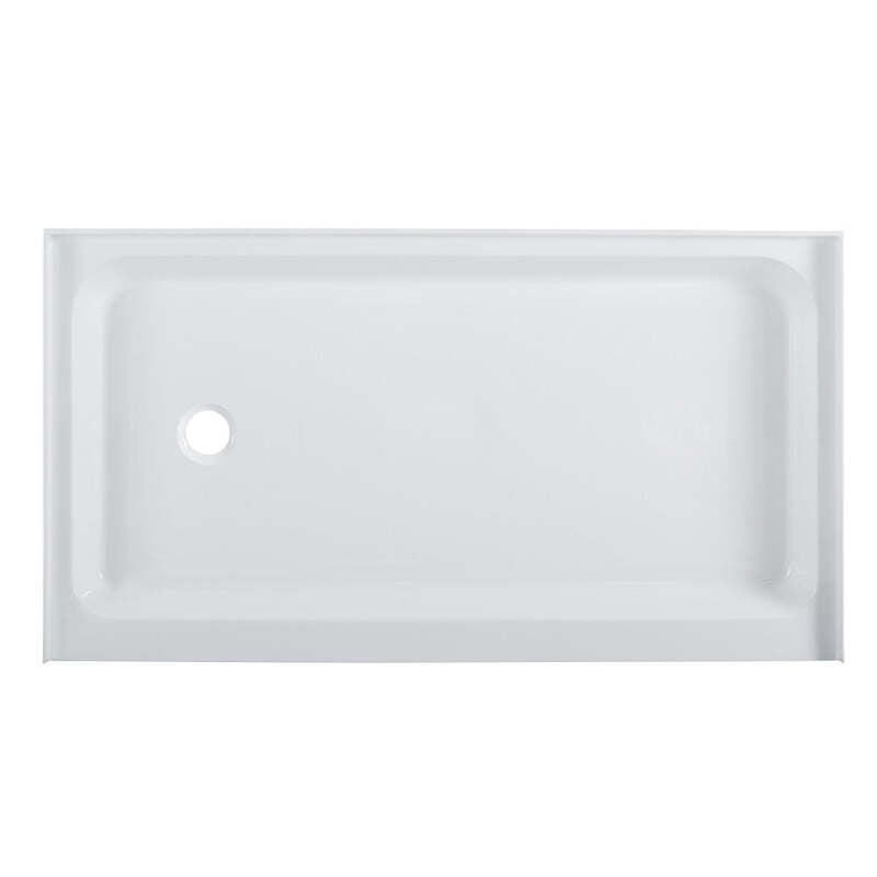 Swiss Madison Voltaire 60 x 36 Acrylic White, Single-Threshold, Left-Hand Drain, Shower Base