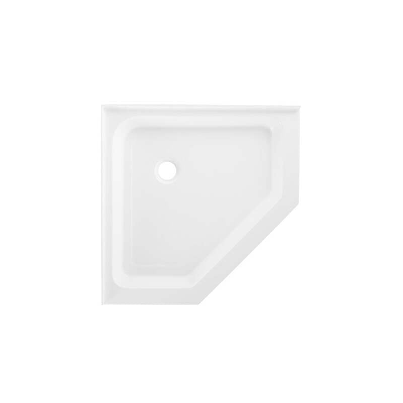 Swiss Madison Voltaire 36 x 36 Acrylic White, Single-Threshold, Center Drain, Neo-angle Shower Base
