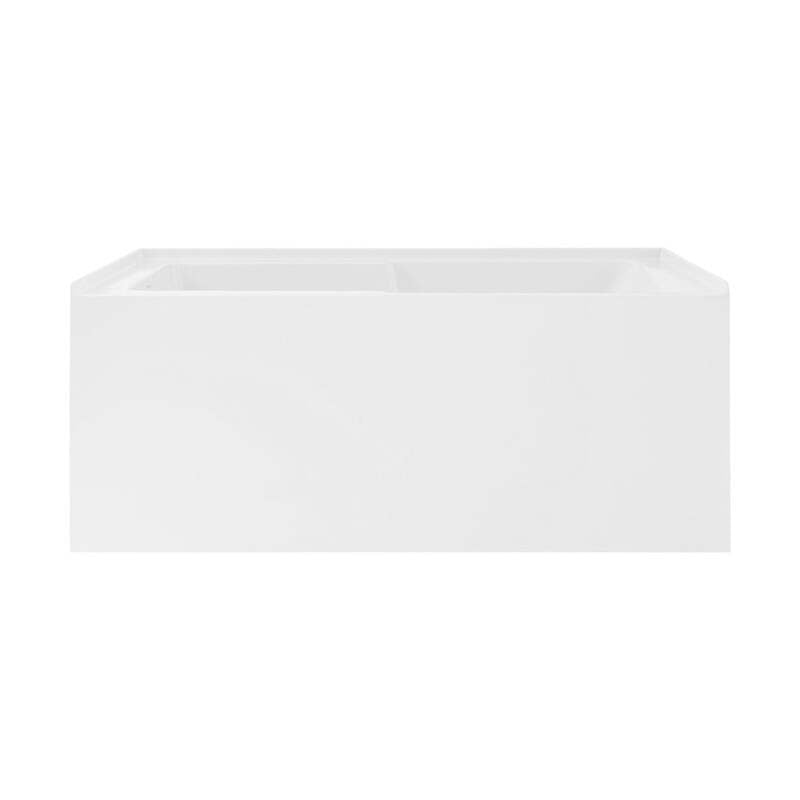 Swiss Madison Voltaire 48 x 30" Left-Hand Drain Alcove Integrated Armrest Bathtub with Apron