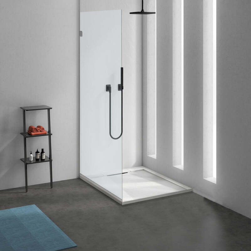 Swiss Madison Voltaire 60 x 30 Single-Threshold, Center Drain, Shower Base in Grey