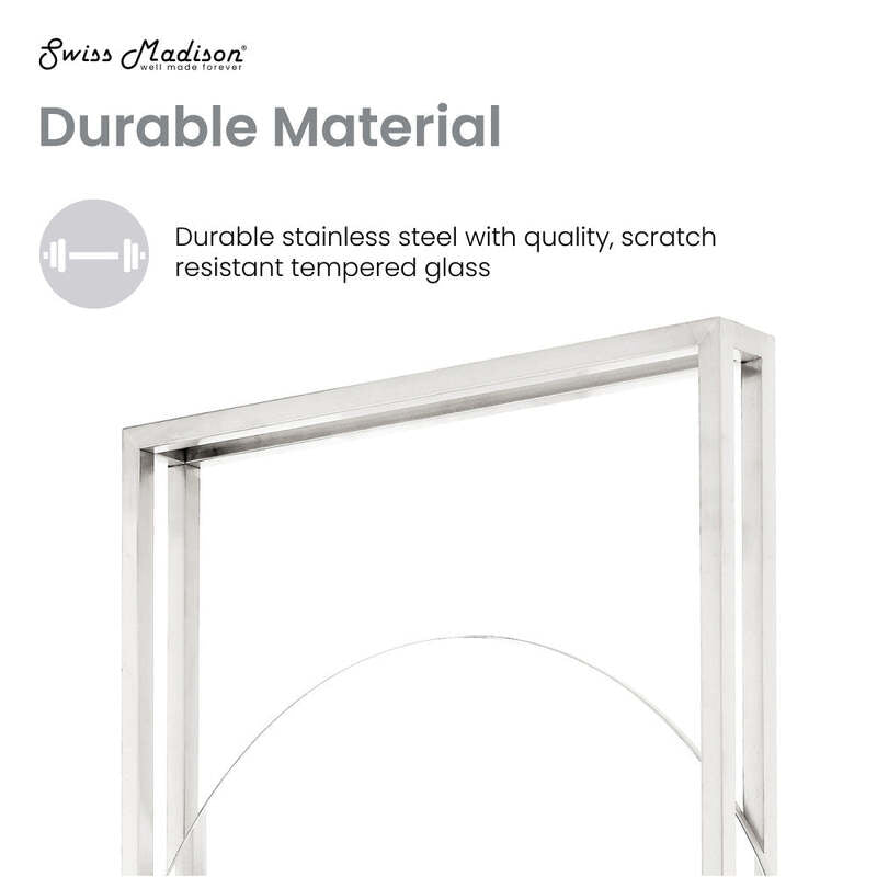 Swiss Madison Pierre 30" Vanity Mirror in Chrome