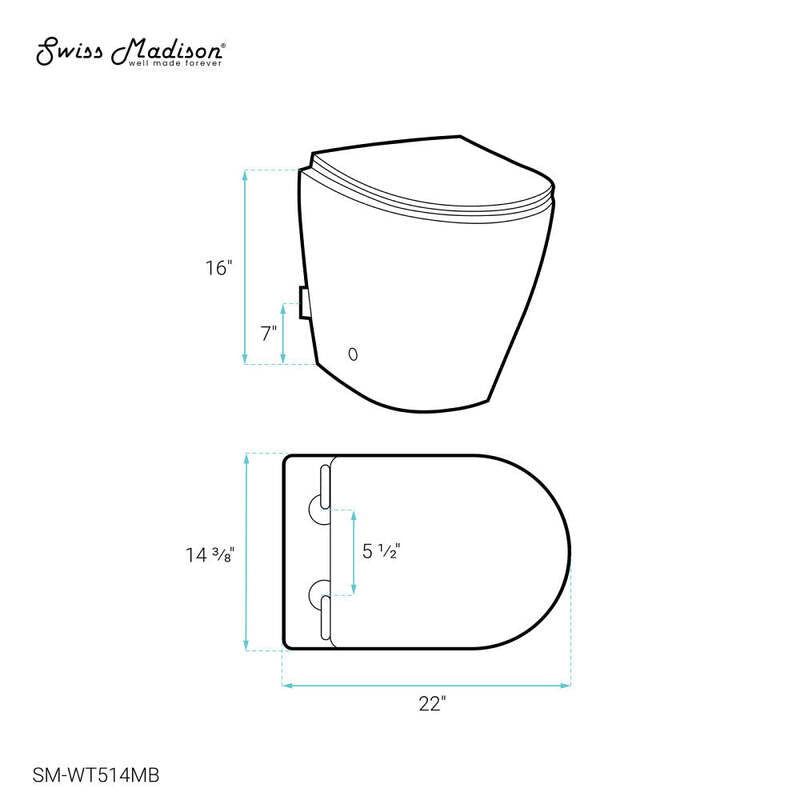 St. Tropez Back-to-Wall Elongated Toilet Bowl