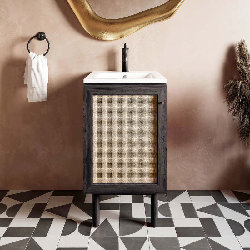 Swiss Madison Classé 18" Bathroom Vanity in Black
