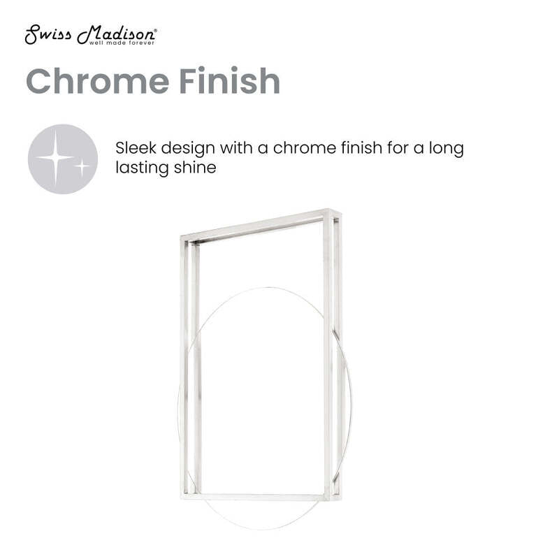 Swiss Madison Pierre 30" Vanity Mirror in Chrome