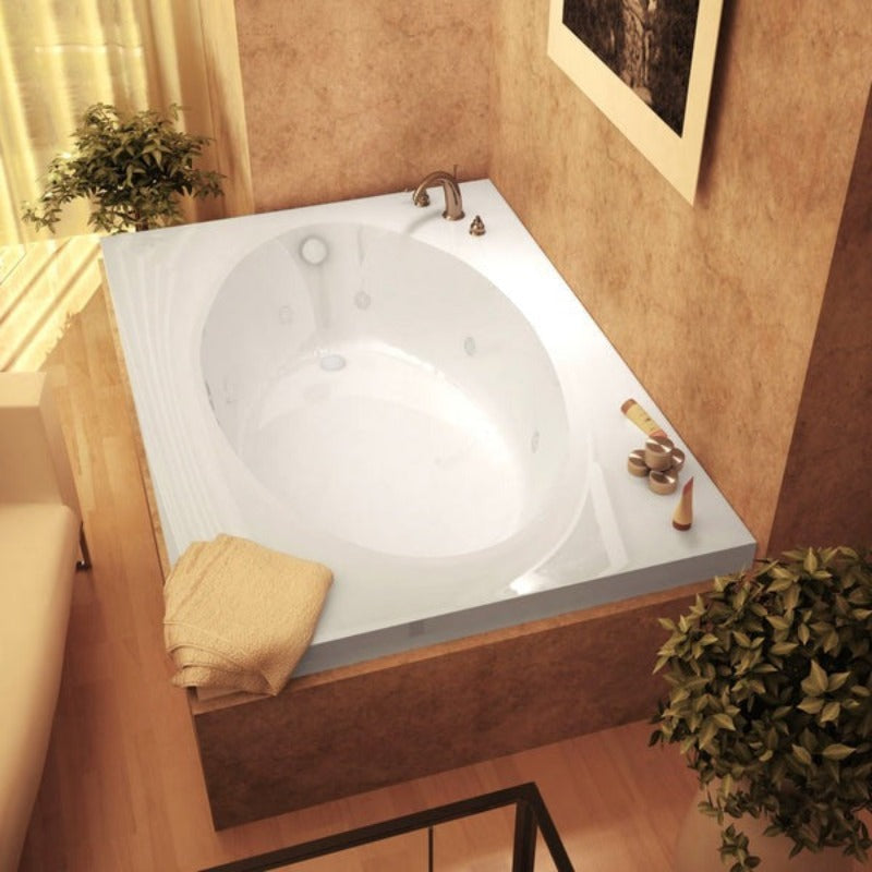 ANZZI 4272VWR ATLANTIS WHIRLPOOLS VOGUE 42 X 72 RECTANGULAR WHIRLPOOL JETTED BATHTUB