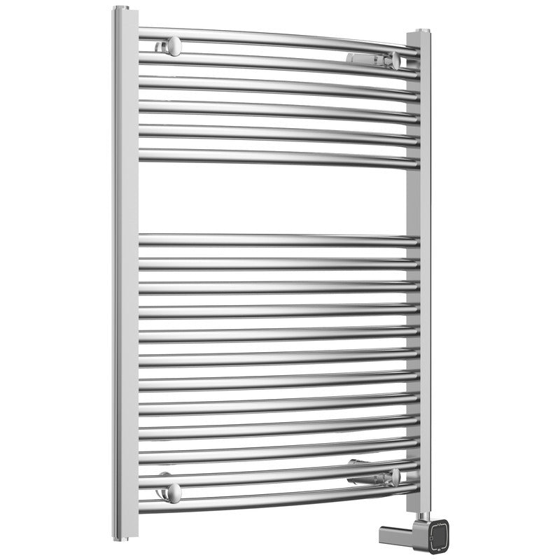 Heatgene Electric Radiator Towel Warmer with Programmable Smart Timer and Temperature Control in Brushed, Chrome, Matte Black HG0286