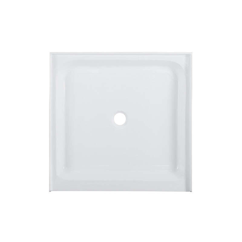 Swiss Madison Voltaire 42 x 42 Acrylic White, Single-Threshold, Center Drain, Shower Base