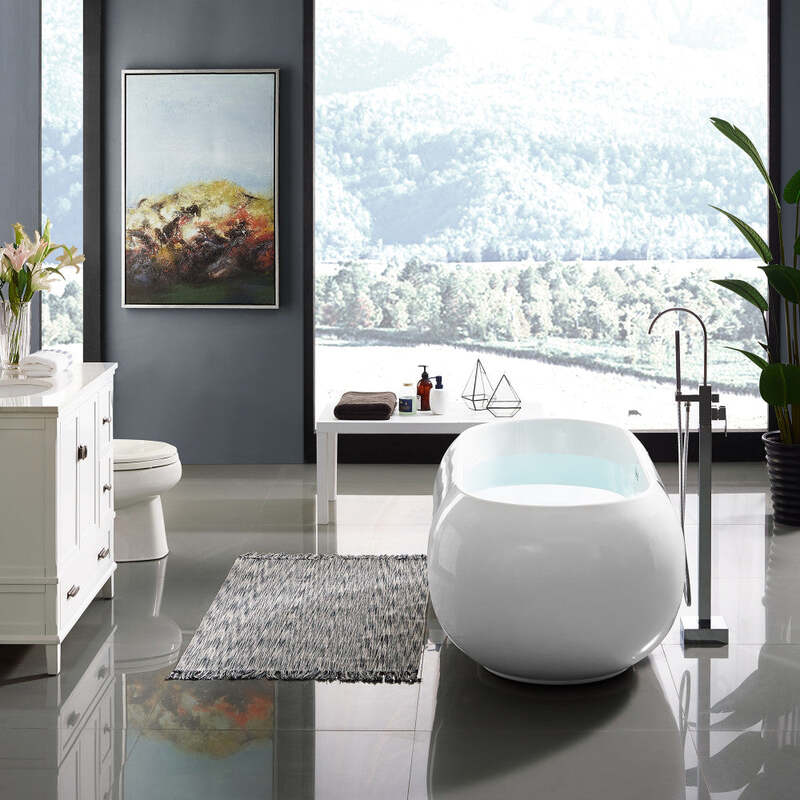 Swiss Madison Plaisir 63" Freestanding Bathtub