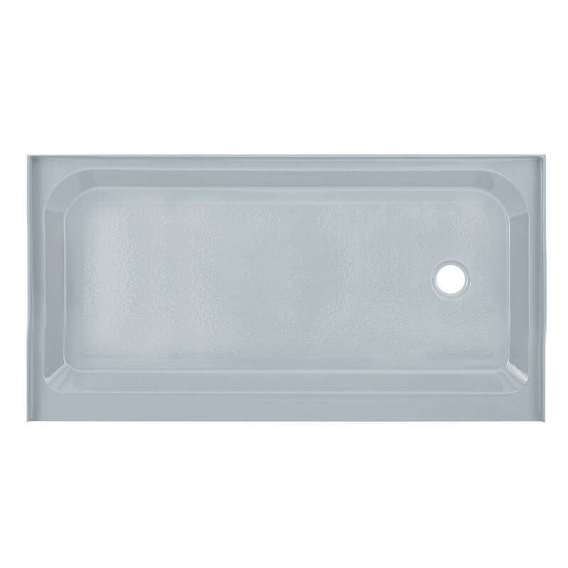 Swiss Madison Voltaire 60 x 32 Single-Threshold, Right-Hand Drain, Shower Base in Grey