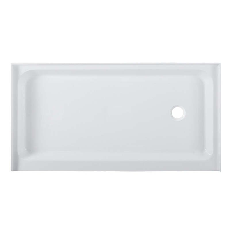 Swiss Madison Voltaire 60 x 32 Acrylic White, Single-Threshold, Right-Hand Drain, Shower Base