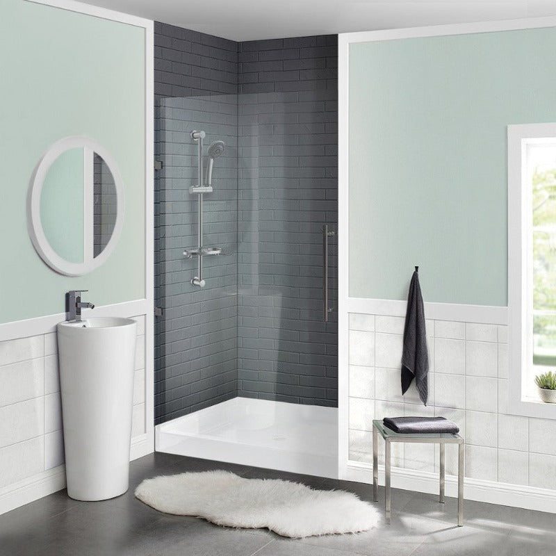 Swiss Madison Voltaire 36 x 36 Acrylic White, Single-Threshold, Center Drain, Shower Base