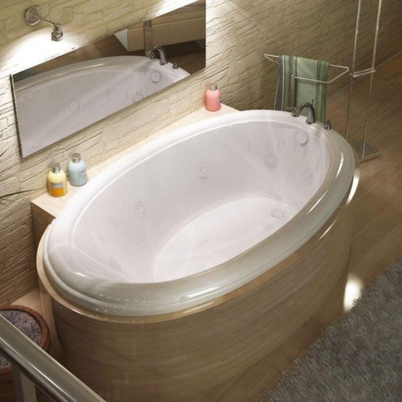 ANZZI 3660PWL ATLANTIS WHIRLPOOLS PETITE 36 X 60 OVAL WHIRLPOOL JETTED BATHTUB
