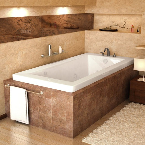 ANZZI 3666VNWL ATLANTIS WHIRLPOOLS VENETIAN 36 X 66 RECTANGULAR WHIRLPOOL JETTED BATHTUB