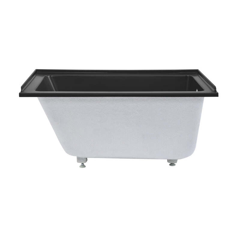 Swiss Madison Voltaire 48" X 32" Right-Hand Drain Alcove Bathtub in Matte Black
