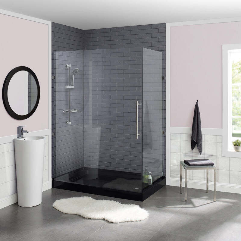 Swiss Madison Voltaire 60 x 36 Acrylic Black, Single-Threshold, Right Drain, Shower Base