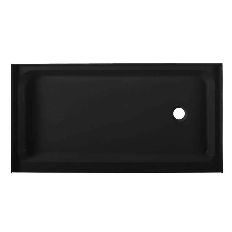 Swiss Madison Voltaire 60 x 32 Acrylic Black, Single-Threshold, Right-Hand Drain, Shower Base