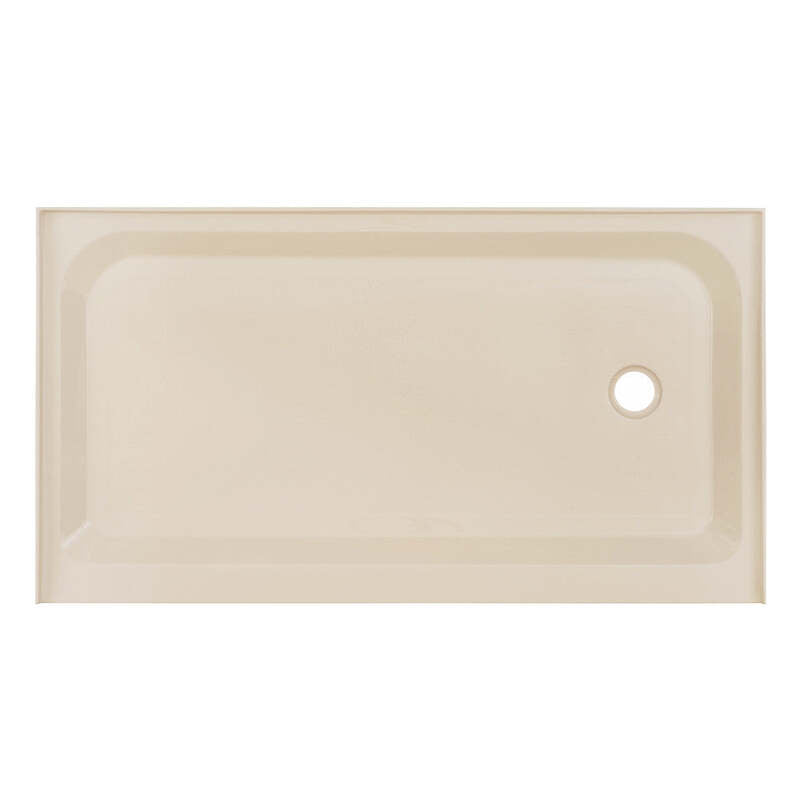 Swiss Madison Voltaire 60 x 36 Single-Threshold, Right-Hand Drain, Shower Base in Biscuit