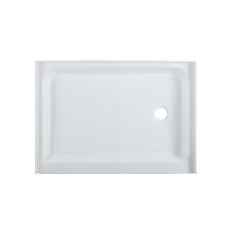 Swiss Madison Voltaire 48" x 36" Acrylic White, Single-Threshold, Right Drain, Shower Base