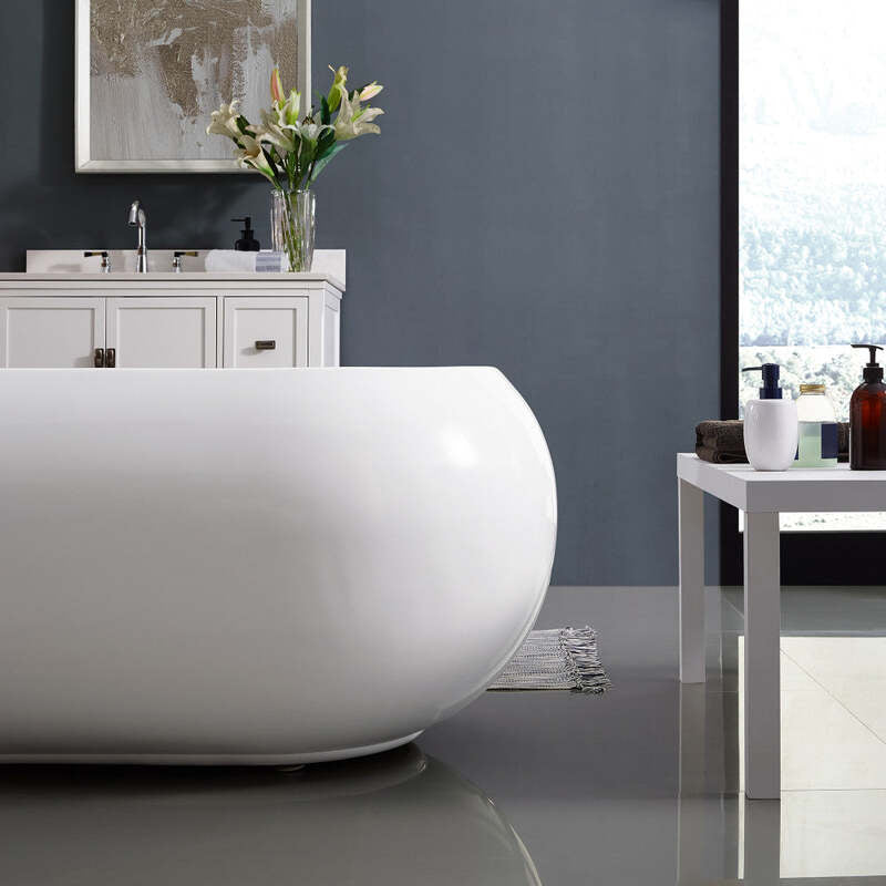 Swiss Madison Plaisir 63" Freestanding Bathtub