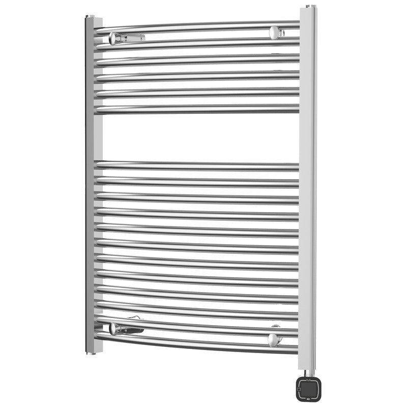 Heatgene Electric Radiator Towel Warmer with Programmable Smart Timer and Temperature Control in Brushed, Chrome, Matte Black HG0286