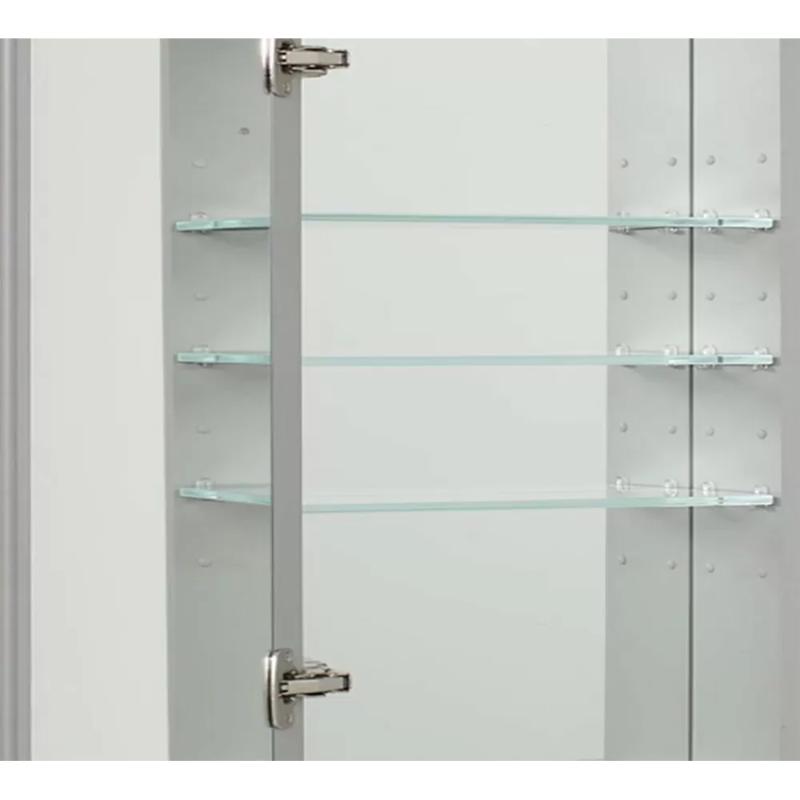 AQUADOM Royale LED Light Medicine Cabinet, Left-Handed, Recessed or Surface 24" x 5" x 30"