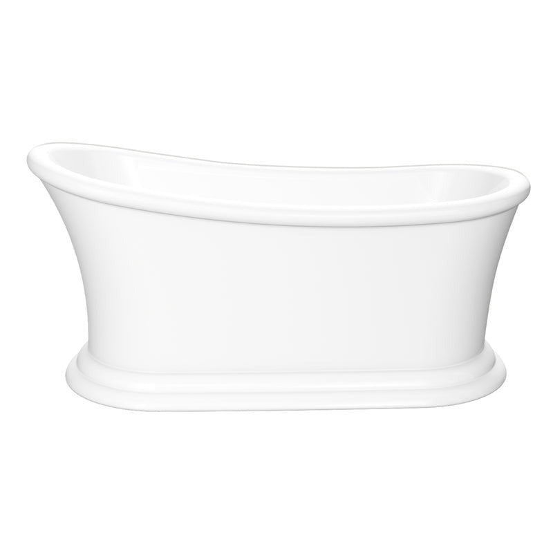 Heatgene 67' Acrylic Freestanding Bathtub Contemporary Soaking Tub Easy to Install UPC Certified Drain & Overflow Assembly Included HG409