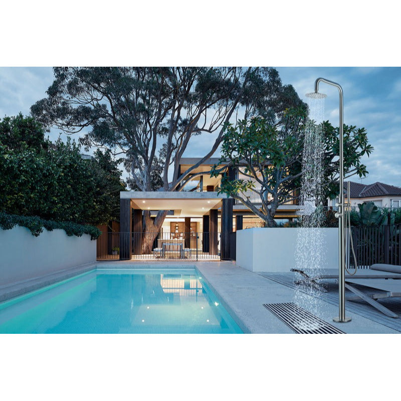 Heatgene Stainless Steel Freestanding Outdoor Shower for Poolside/Patio Drench/Indoor Shower HG9005S