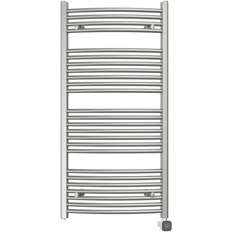 Heatgene Large Electric Radiator Towel Warmer with programmable Smart Timer and Temperature Control in Matte Black, Chrome, Brushed HGR02126