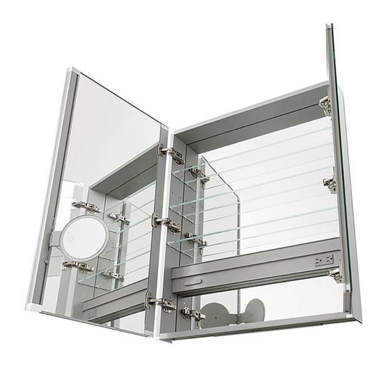 AQUADOM Royale Medicine Cabinet, Recessed or Surface 36" x 5" x 36"