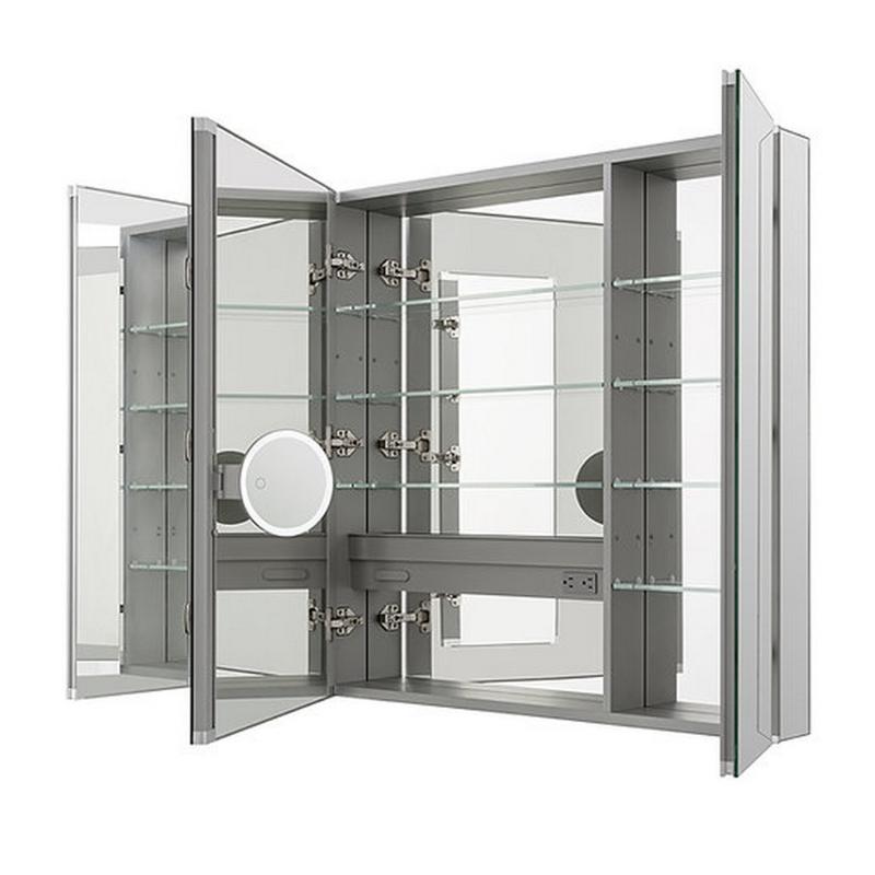 AQUADOM Royale Triple Door Medicine Cabinet, Recessed or Surface 36" x 5" x 30"