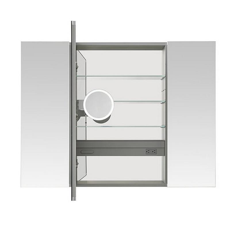 AQUADOM Royale Triple Door Medicine Cabinet, Recessed or Surface 40" x 5" x 36"