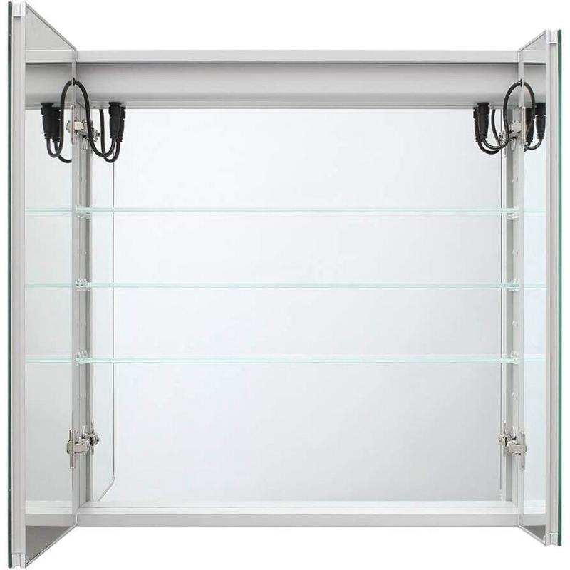 AQUADOM Royale Basic LED Medicine Mirror, Dimmable, Recessed or Surface 30" x 5" x 30"