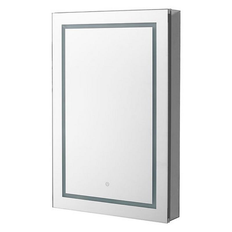 AQUADOM Royale Plus LED Right-Handed Lighted Medicine Cabinet, Anit-Fog, Dimmable, Recessed or Surface 24" x 5" x 36"