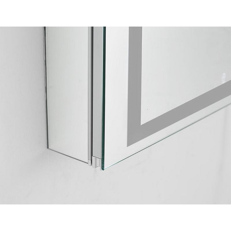 AQUADOM Royale Plus LED Right-Handed Lighted Medicine Cabinet, Anit-Fog, Dimmable, Recessed or Surface 24" x 5" x 36"