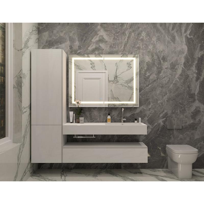 AQUADOM Royale Plus LED Right-Handed Lighted Medicine Cabinet, Anit-Fog, Dimmable, Recessed or Surface 24" x 5" x 36"