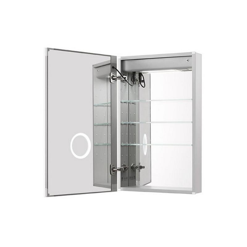AQUADOM Royale Plus LED Right-Handed Lighted Medicine Cabinet, Anit-Fog, Dimmable, Recessed or Surface 24" x 5" x 36"