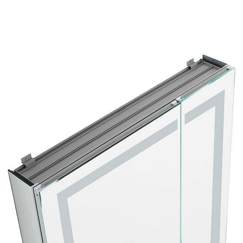 AQUADOM Royale Plus LED Lighted Medicine Cabinet, Anit-Fog, Dimmable, Recessed or Surface 24" x 5" x 30"
