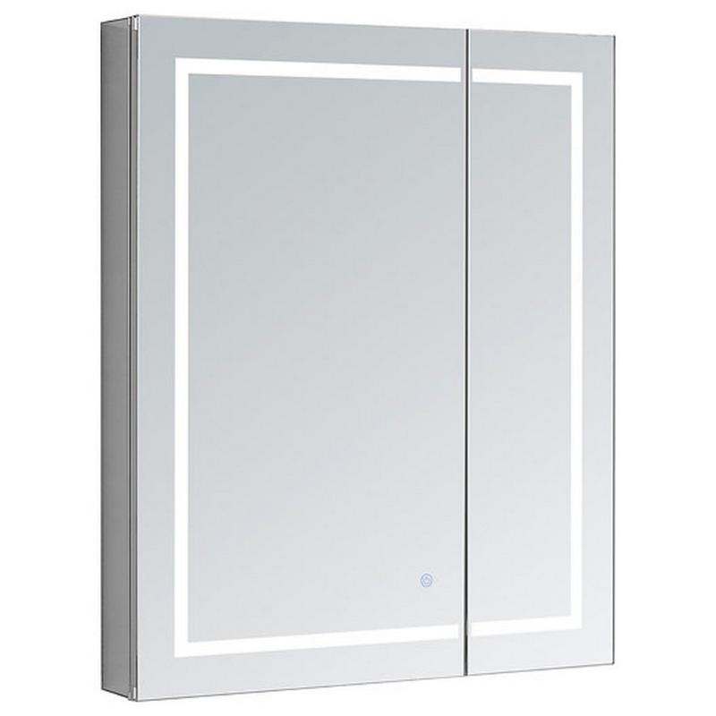 AQUADOM Royale Plus LED Lighted Medicine Cabinet, Anit-Fog, Dimmable, Recessed or Surface 24" x 5" x 30"