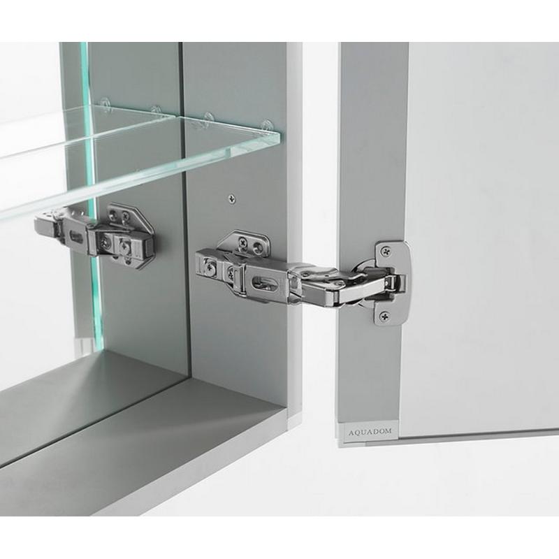 AQUADOM Royale Plus LED Lighted Medicine Cabinet, Anit-Fog, Dimmable, Recessed or Surface 30" x 5" x 36"