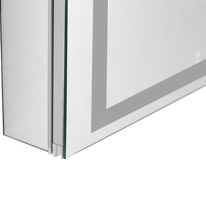 AQUADOM Royale Plus LED Lighted Medicine Cabinet, Anti-Fog, Dimmable, Recessed or Surface 36" x 5" x 36"