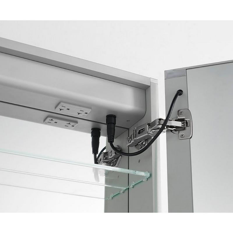 AQUADOM Royale Plus LED Lighted Medicine Cabinet, Anti-Fog, Dimmable, Recessed or Surface 40" x 5" x 30"