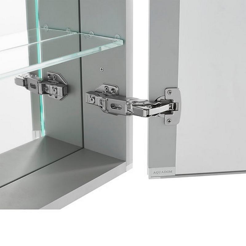 AQUADOM Royale Plus LED Lighted Medicine Cabinet, Anti-Fog, Dimmable, Recessed or Surface 40" x 5" x 30"