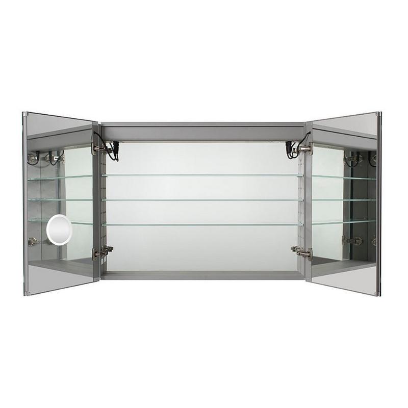 AQUADOM Royale Plus LED Lighted Medicine Cabinet, Anti-Fog, Dimmable, Recessed or Surface 40" x 5" x 36"